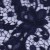 Çiçek Desenli Kalın Kordoneli Güpür Lacivert Kumaş - K9580
