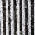 Şerit Desenli Sıralı Çift Renk Payetli Siyah - Beyaz Kumaş - K9597