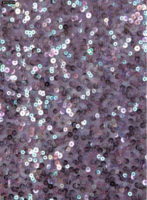 Yoğun Nar Çiçeği Hologram Payetli Abiyelik Kumaş - K9640
