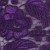 Çiçek ve Yaprak Desenli Kalın Mor Kordoneli Güpür Kumaş - K9644
