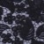 Çiçek ve Yaprak Desenli Kalın Siyah Kordoneli Güpür Kumaş - K9644