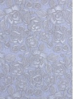 Kalın Kordoneli Güpür Yaprak Desenli Kemik Kumaş - K9651