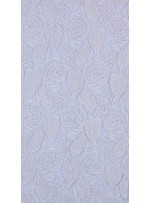 Çiçek Desenli Kordoneli Kemik Güpür Kumaş - K9661