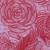 Çiçek Desenli Kordoneli Mercan Güpür Kumaş - K9661