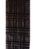 Siyah Kadife Üzeri Mat Payetli Abiyelik Kumaş - K9693