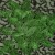 Siyah Payetli Kumaş Üzeri Yeşil Yaprak Desenli Nakışlı Kumaş - K9907