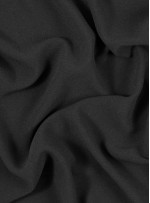 Dökümlü Abiye Elbiselik İtalyan Krep c10 Siyah Kumaş - G050