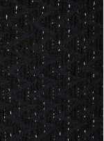 Siyah - Lacivert İplikli Şanel Kumaş (Chanel Kumaş) - CH2 - K209