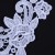 Gelinlik ve Nişanlık Çiçek Desenli Beyaz - Lame Aplike - K40628